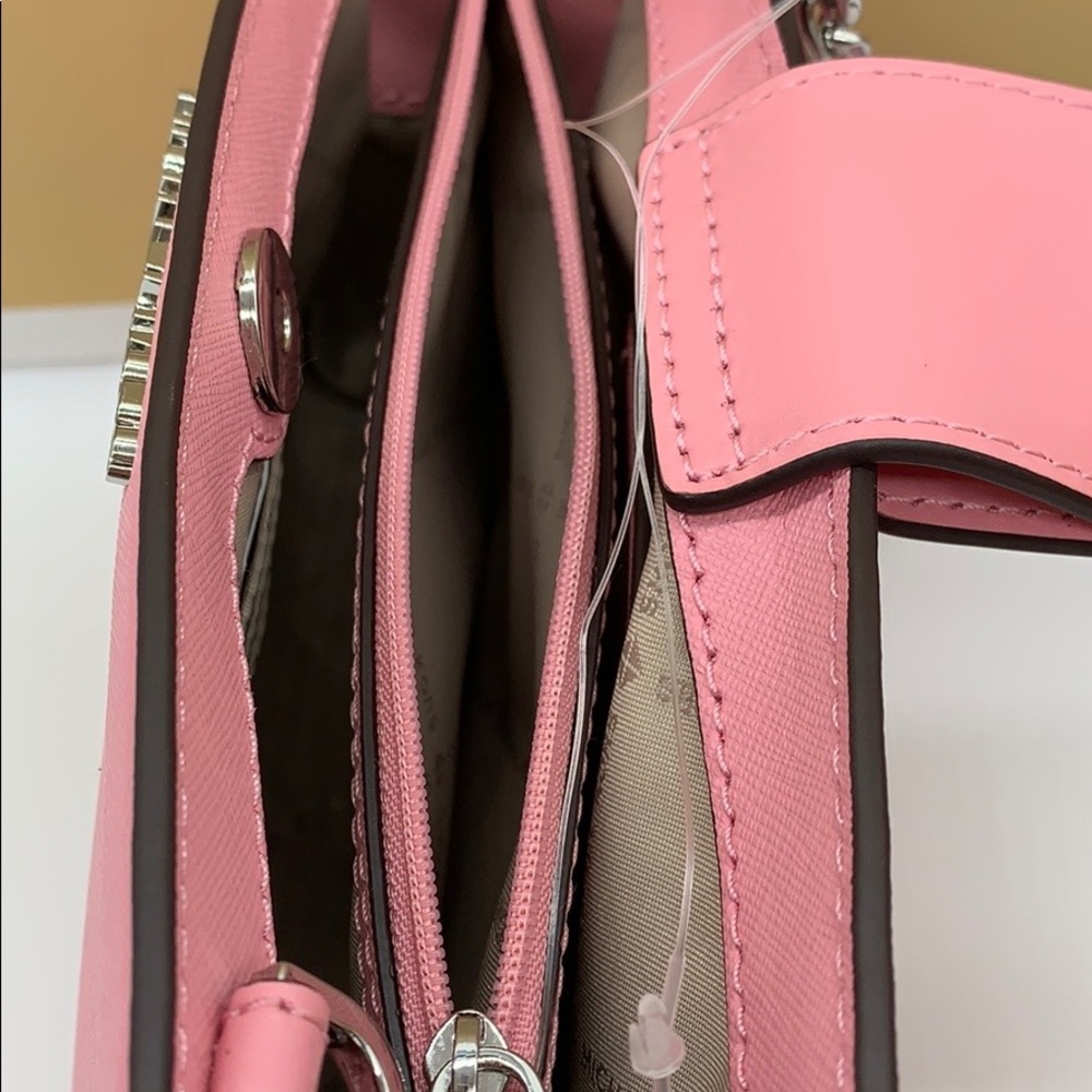 MICHAEL KORS RAYNE SM CROSSBODY CARNATION - Picture 4 of 16